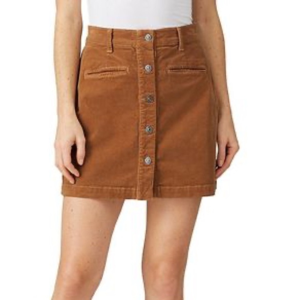 7 for all Mankind corduroy button down skirt